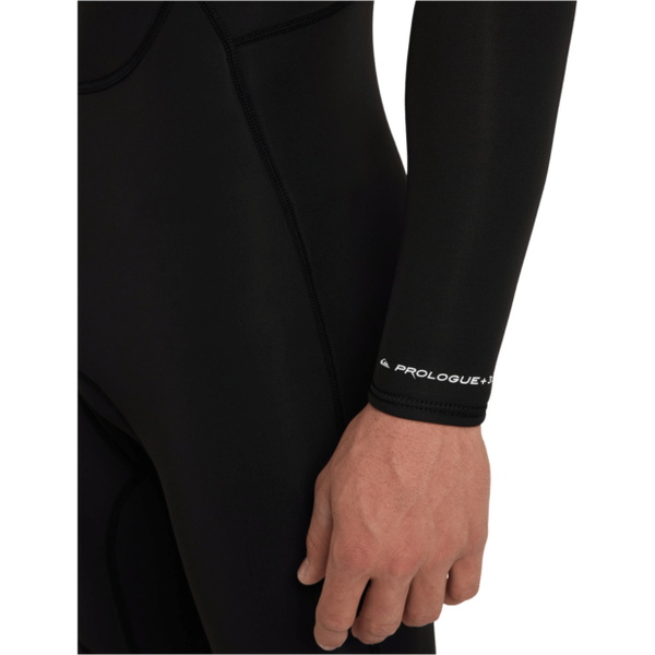 2026 Quiksilver Mens Prologue+ 3/2mm Back Zip Flatlock Wetsuit 25AW213514 - Black